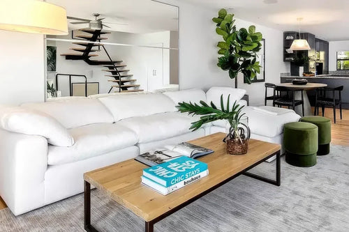 4-Cube Ottoman Chaise Sectional