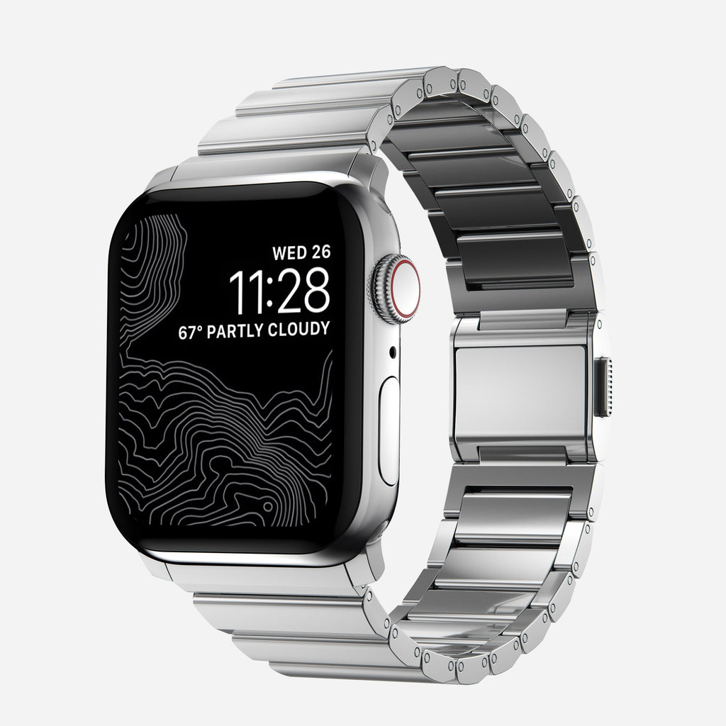 Steel Band - 46mm/49mm | Silver Hardware