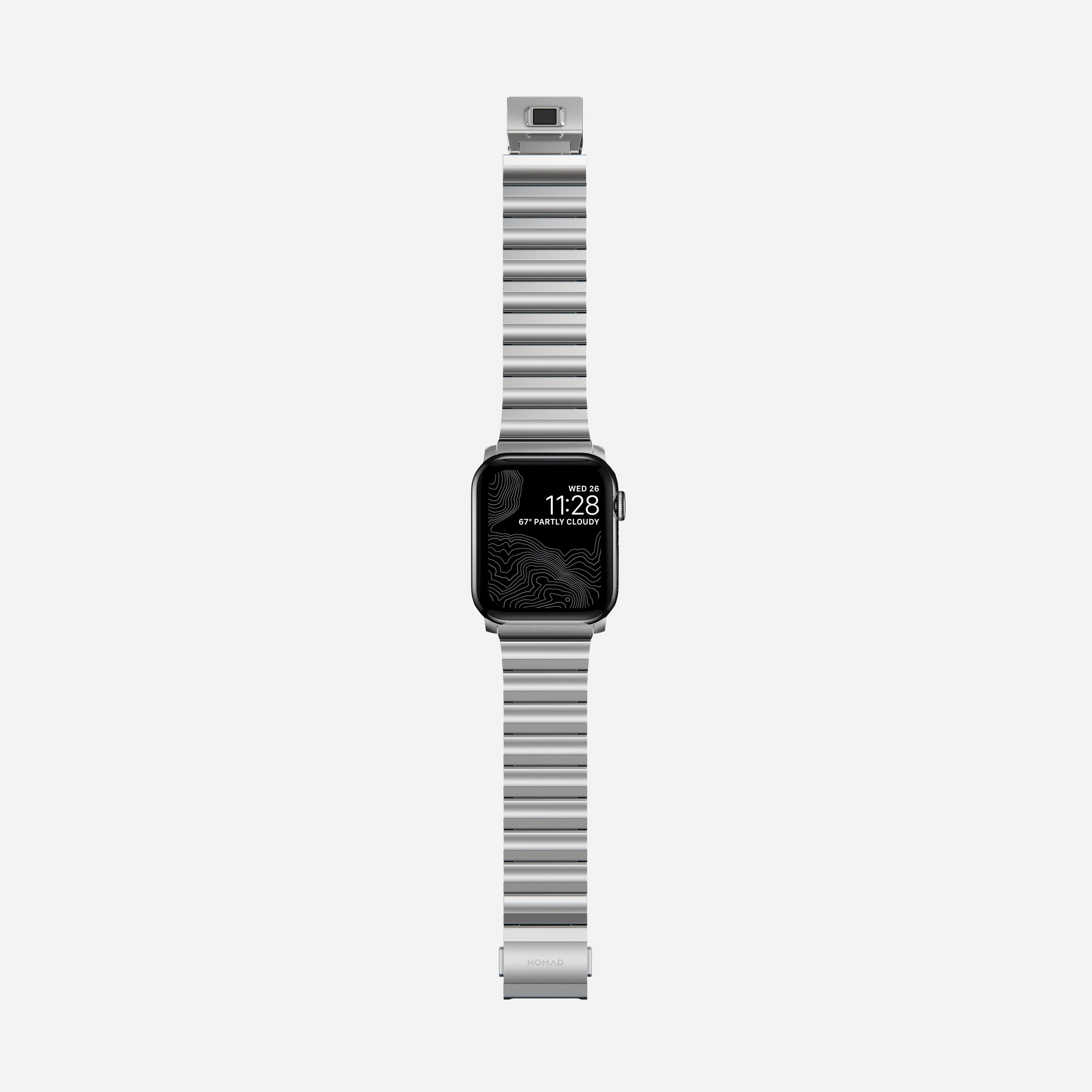 Steel Band - 46mm/49mm | Silver Hardware