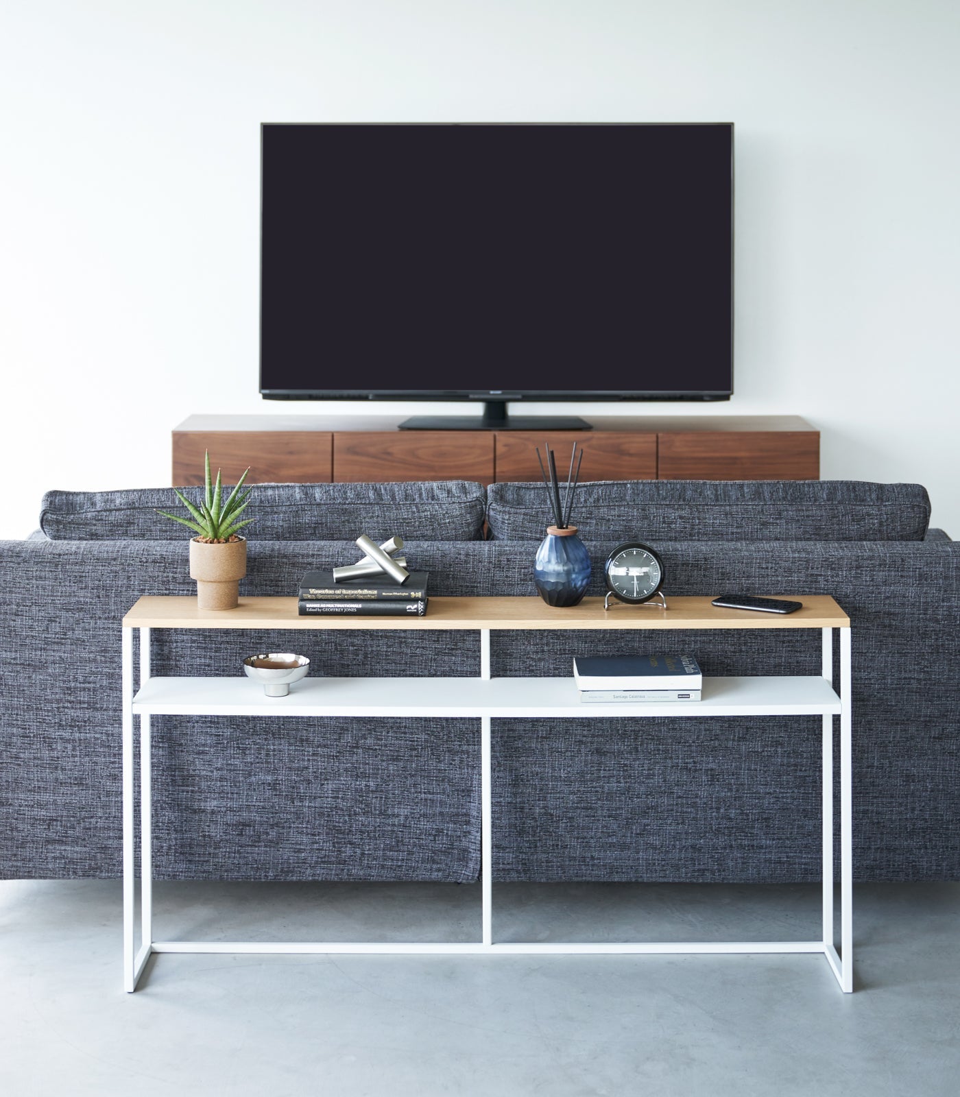 Long Console Table - Steel