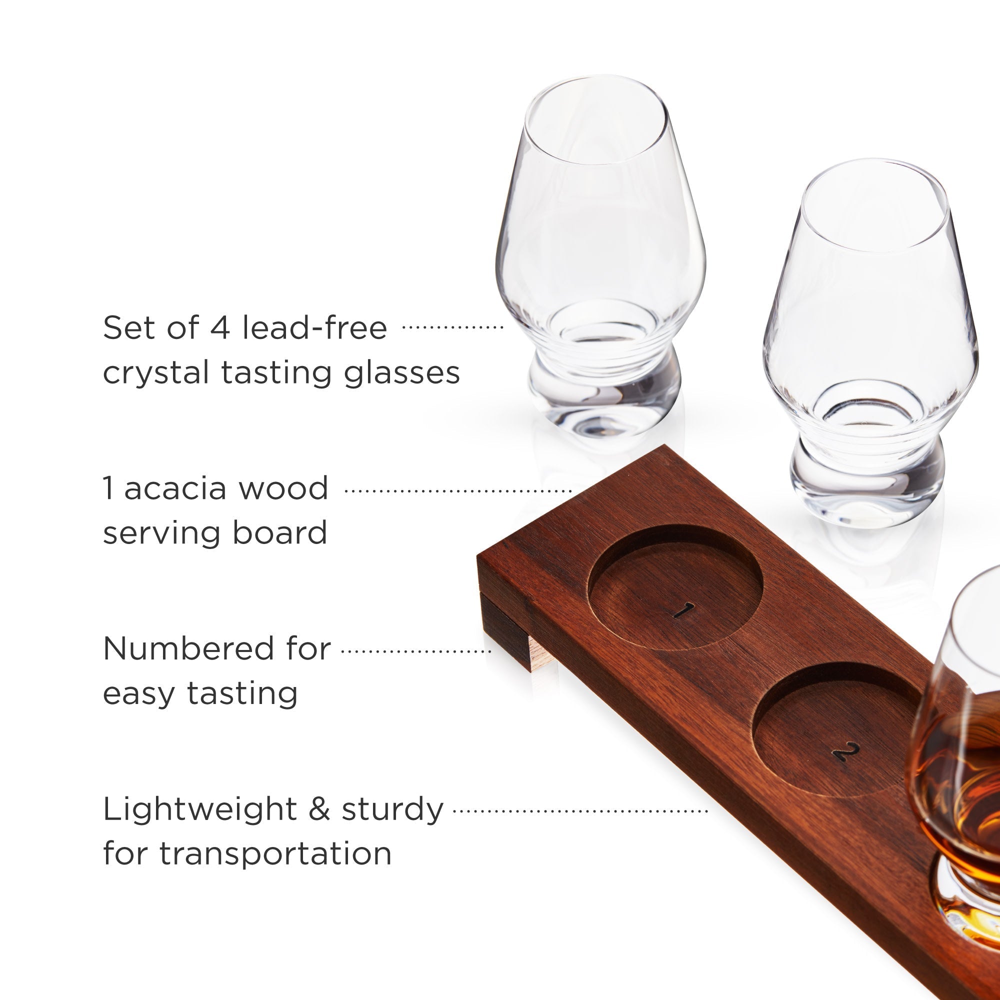 Crystal Spirit Glass Flight Set