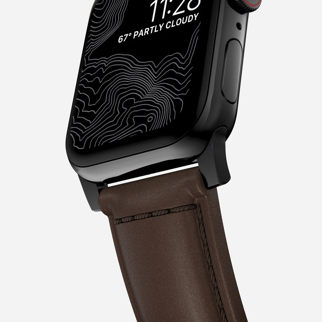 Traditional Band - 46mm/49mm | Black Hardware | Rustic Brown | Horween