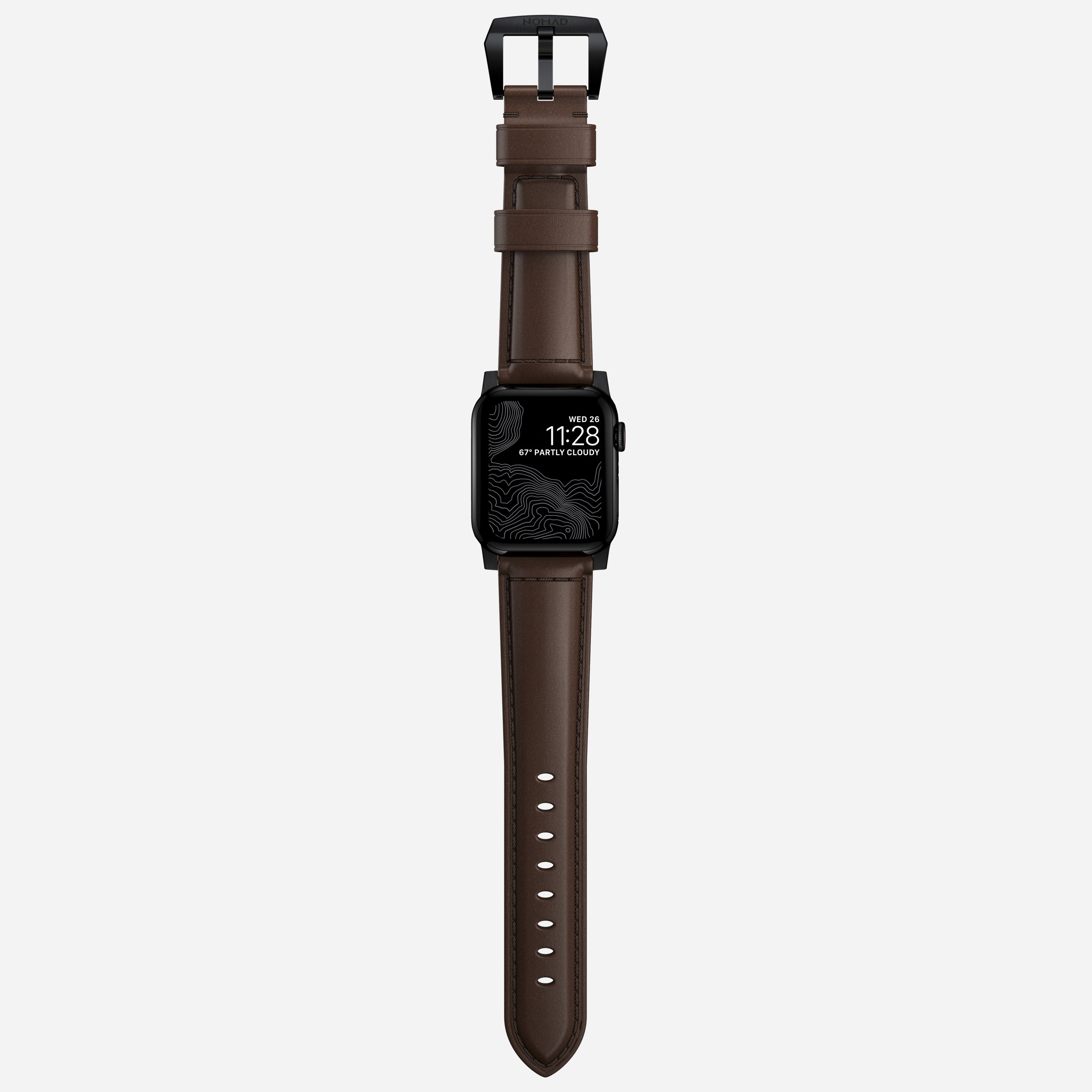 Traditional Band - 46mm/49mm | Black Hardware | Rustic Brown | Horween
