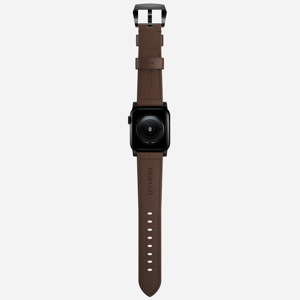 Traditional Band - 46mm/49mm | Black Hardware | Rustic Brown | Horween