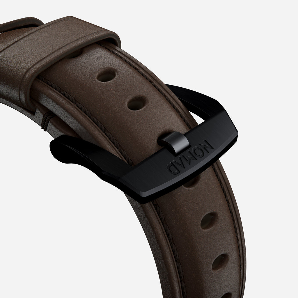 Traditional Band - 46mm/49mm | Black Hardware | Rustic Brown | Horween