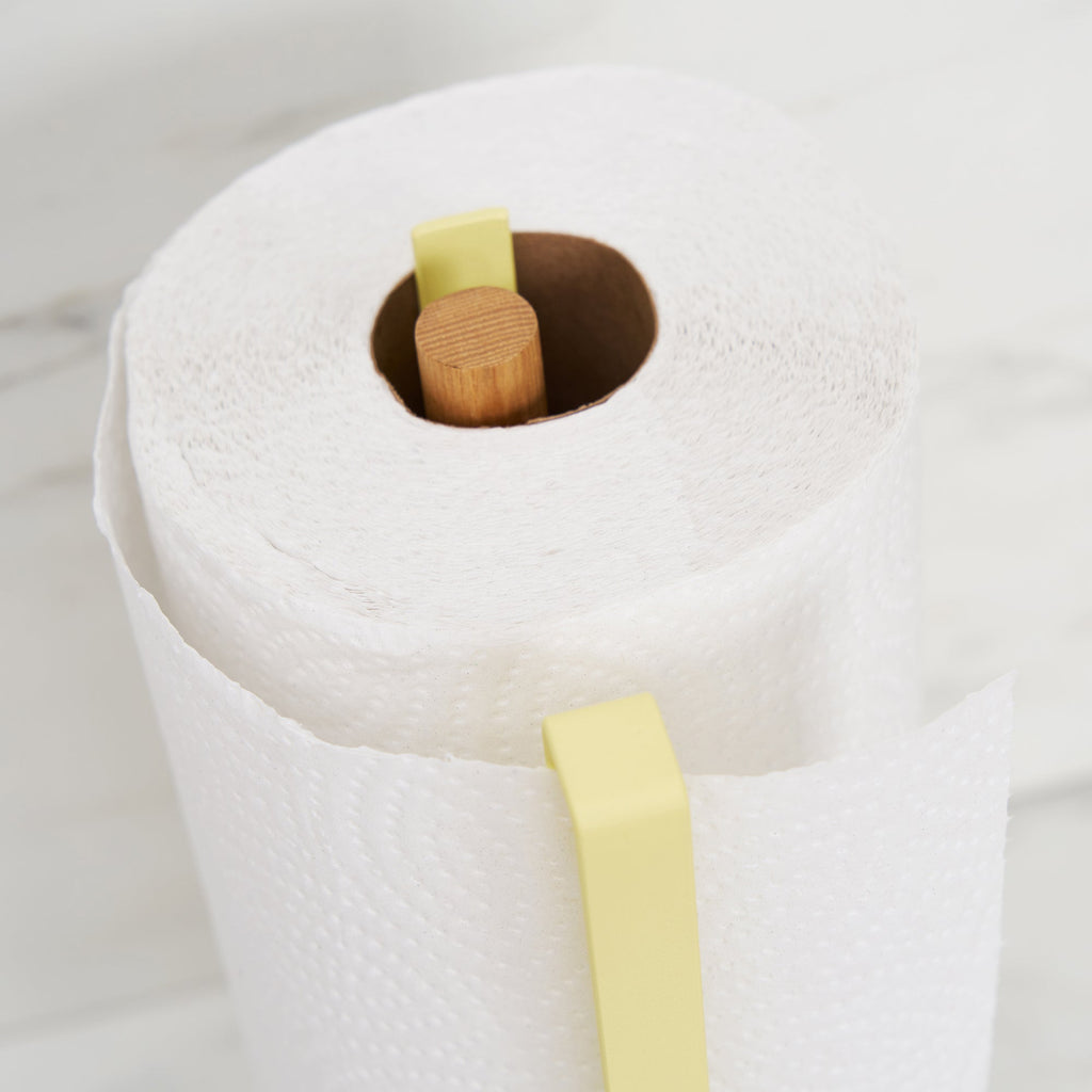 Paper Towel Holder - Steel + Wood