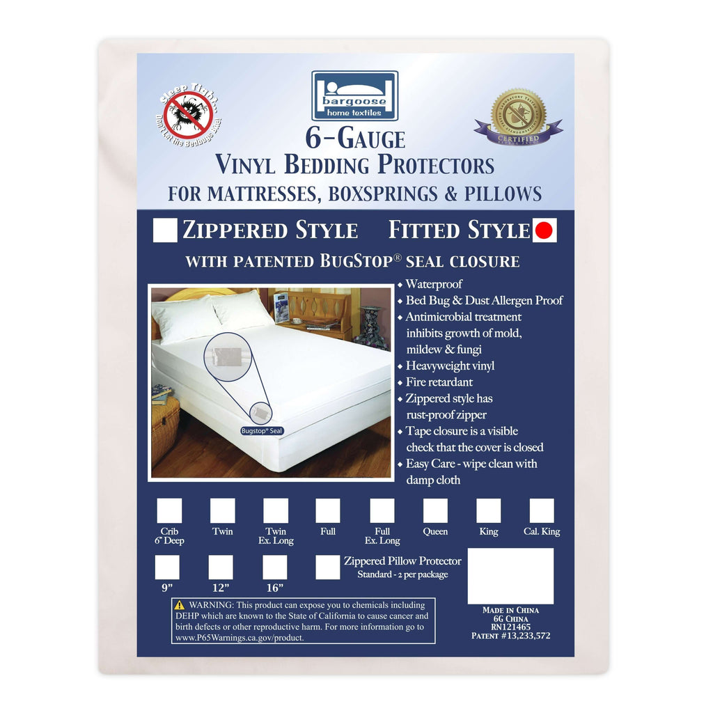 Commercial Fitted Vinyl Mattress Cover | Heavyweight 6-Gauge Protection