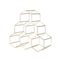 Geo Countertop Wine Rack in Gold