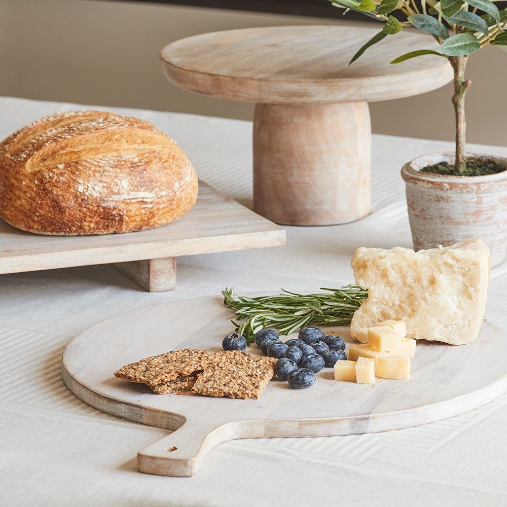 Charlotte Wood Round Serving Board