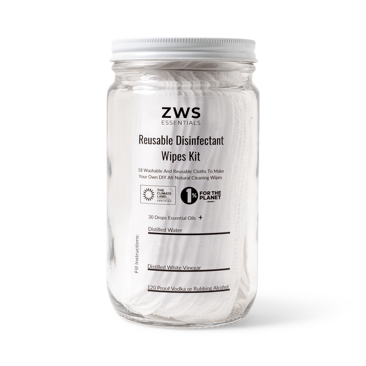 Reusable Disinfectant Wipes - DIY Kit